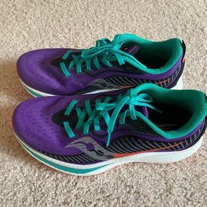 Saucony Endorphin speed running shoe.